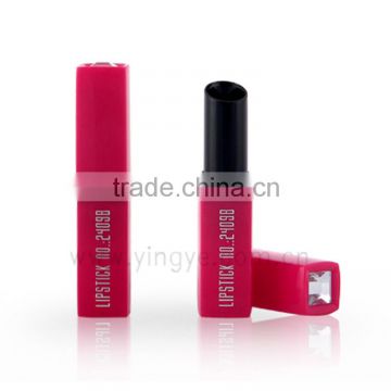 Red diamond square lipstick container