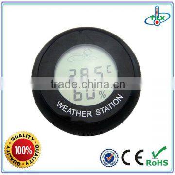 Suction Cup Round Window Digital Barometer Weather Station