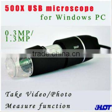 CE FCC ROHS OEM 500 USB digital microscope