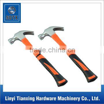 good quality of plastic handle claw hammer 250g -021