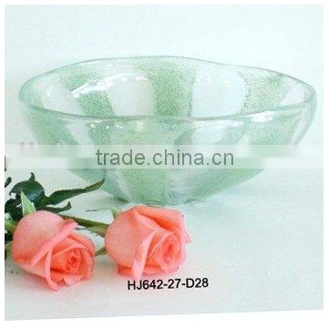 Large Glass Bowl in Green