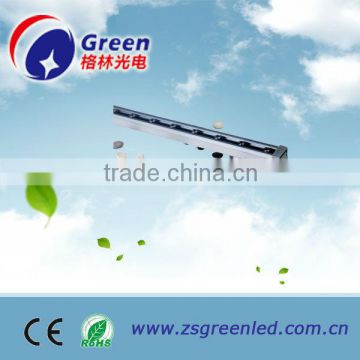 CE Rohs Approved IP65 Single Row Waterproof 12W LED Wall Washer for hotel decorate