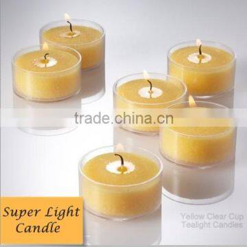 mini PVC cup paraffin tealight candle