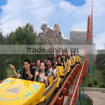 China manufacturer exciting amusement park rides 4ring roller coaster for sale