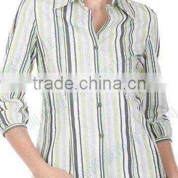 Striped shirt /uniform shirt/shirt for women/work shirt