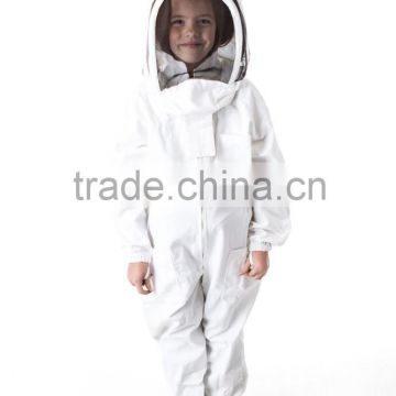 Hot sale cotton overall white beekeeping clothing for children, Beekeeping equipment 100% Cotton Child Bee Suit