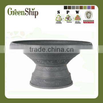 Decorative Garden Fiberglass Planter from Greenship/ 10 years lifetime/ lightweight/ UV protection/ eco-friendly