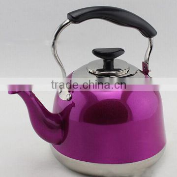 Factory Wholesale Color whistling kettle non electric tea kettle 5L