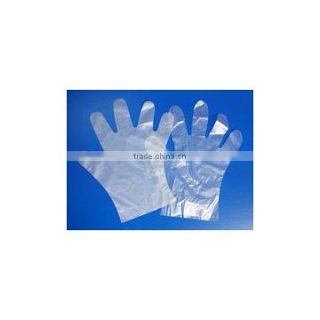 Disposable PE plastic gloves used for avoid sullying the hand