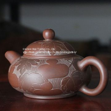 Tea Pot Ceramic Huaying Teapot Hand Painting Nixing Pottery Tea Ware