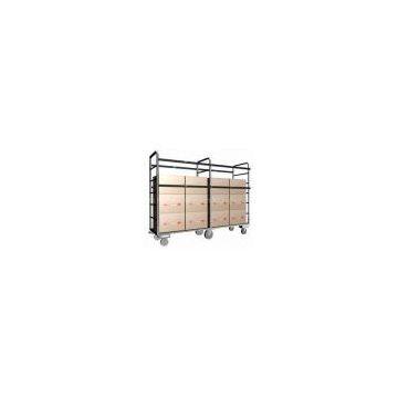 Heavy Duty Roll Storage Rack With Side Panel, Swivel Caster For Material Handling