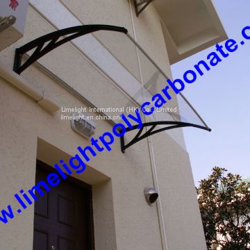 PC door canopy, PC awning, PC canopy, DIY awning, DIY canopy, rain awning, rain canopy, rain shed, DIY door roof canopy