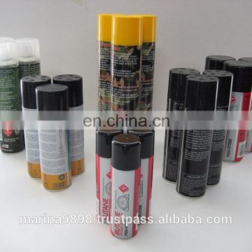Lighter gas refill (5, 7, 9 times refined) Aluminium gas cartridge / Universal adaptor cap / metal nozzle / no smell