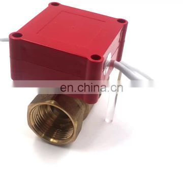 cwx-15q motorized brass ball valve electric actuator automatic water shut off valve