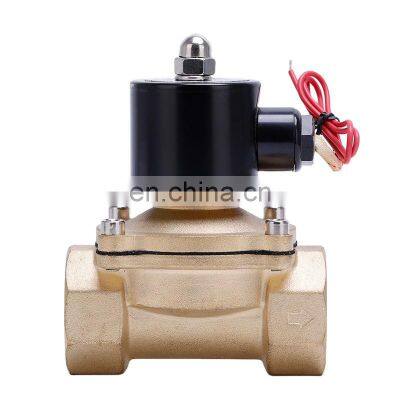 High Quality 2W400-40 AC220V DC24V Normally Closed Type Electric Brass Water/Air Solenoid Valve Price Pneumatic Valve