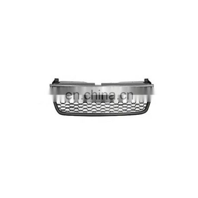Front Upper Grille Assembly Grill Mesh Black Fit For Chevrolet 2005 2006 Silverado 1500