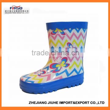 2014 newest cute kids' rubber rain boots