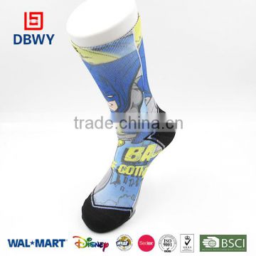 Hot Sale Custom Cartoon Design Digtal Sublimation Socks for men