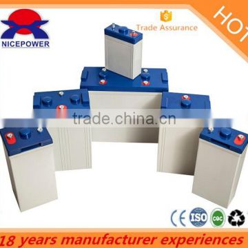 2v2000Ah trade assurance OPZV battery deep cycle solar battery supplier