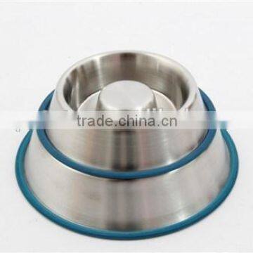 18oz slow feed wholesale stainless steel dog bowl