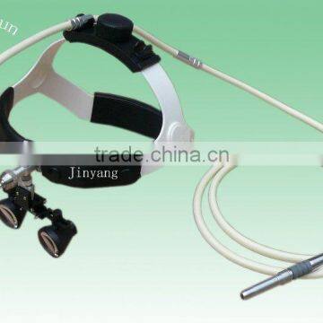 dermatology surgical fiber optic head light magnifier