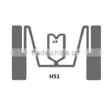 High Quality RFID 915mhz uhf Impinj Monza 5 Chip H51 and ISO 18000-6C EPC Class1 Gen2 RFID tag dry inlay