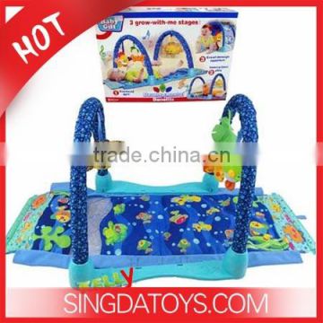 Hot Sale 2 Functions in 1 Happy Ocean World Musical Baby Play Mat