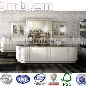 Classic white PVC kitchen cabinets with best price and warranty