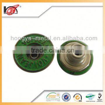 Garment Accessories Metal Jean Button with Customized Logo Embossed