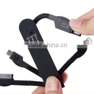 3 in 1 swiss army knife multi-function usb charger cable