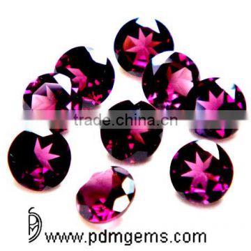 Rhodolite Garnet Round Cut Faceted Lot For Diamond Jewelry From Manufacturer