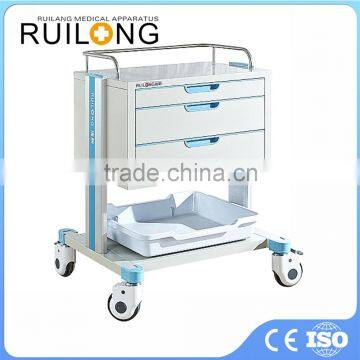 New Style Best Sell Steel Medical Tool Trolley With Drawers