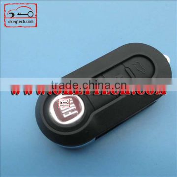 OkeyTech Fiat 500 3 button flip remote key shell for fiat 500 key cover fiat