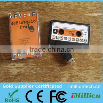 Alibaba China Black color cassette tape usb flash drive/cassette usb flash drive/cassette tape usb