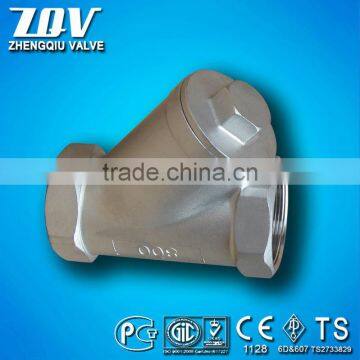 CF8M Female Threaded End Y Strainer 200WOG 800WOG