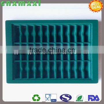 green one piece blister electronic tray antistatic