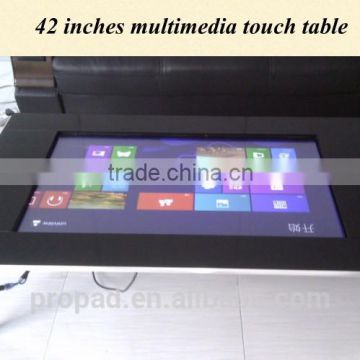 42 inch high-class luxury touch all in one table kiosk multimedia touchscreen information kiosk