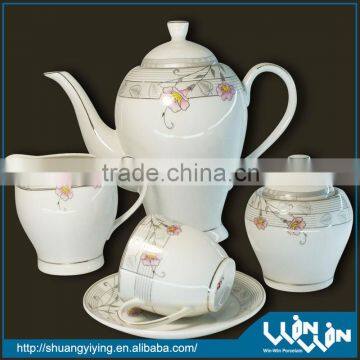 porcelain decal tea set wwts130037