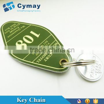 Custom PVC plastic key chain/Room number key chain
