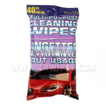 40PC Multi-purpose Car Glass Cleaning Wipes Auto Care Wipes