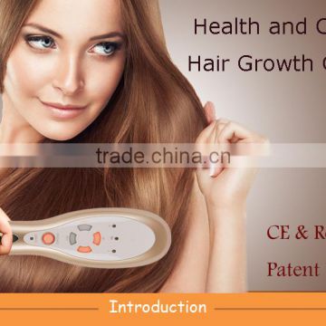 Hot selling electric hair growth comb led therapy anion ion treatment beauty massage