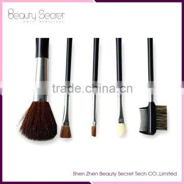 Colorful Leather Makeup Brush Cup Holder with brush sets