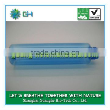 150ml cylindrical colored eco-friendly plasric biodegradable PLA bottle for cosmetics and spray