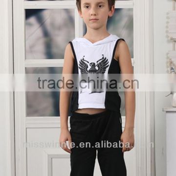 summer children teen boys clothing kids clothing sets OEM children boy vest with shorts