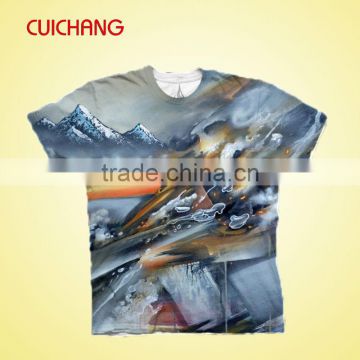 fashion t-shirt for sublimation,polyester t-shirt sublimation