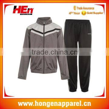 White/Grey Polyester Basketball Sportswear Japanese Track Suits With Lining