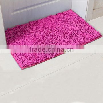 Anti-slip waterproof chenille shaggy luxury bath mat