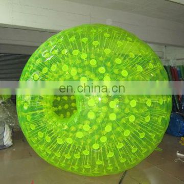 yellow green color inflatable zorb ball
