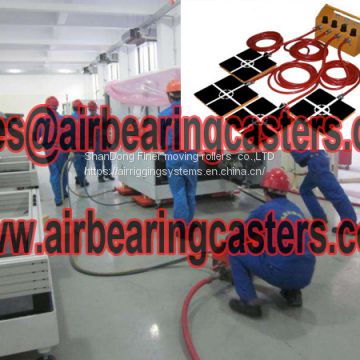 Air bearing casters power source is compressed air