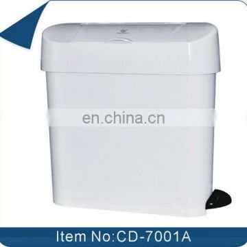 Fashionable 15L Foot Pedal ABS/PP cheap trash can CD-7001A